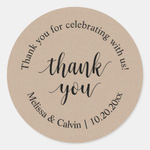 Merci pour célébrer avec nous Sticker Mariage