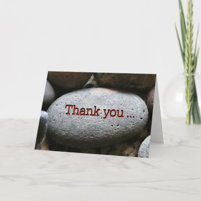 Merci pour être ma carte de soutien de roche (Devant)