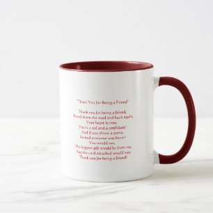 Merci pour être mon ami - tasse