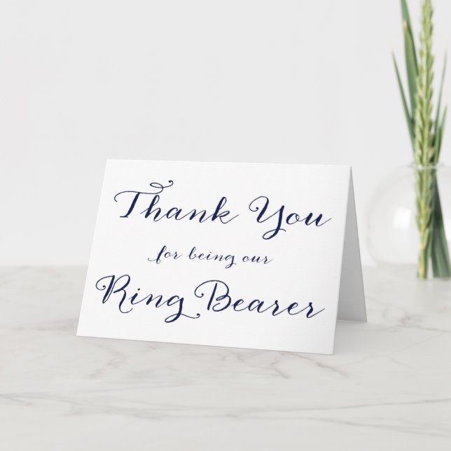 Merci Pour Être Notre Carte Mariage Porteur De Bag (Devant)