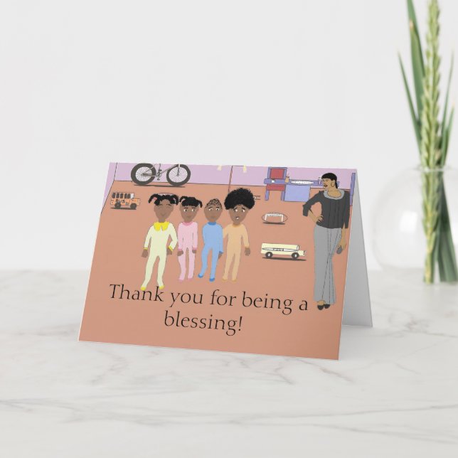 Merci pour être une carte de bénédiction (Devant)