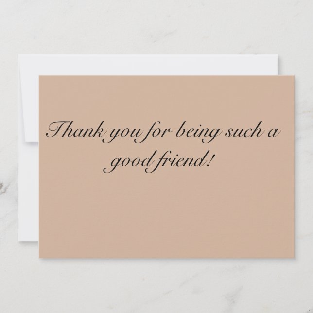 Merci pour être une si bonne carte d'ami (Devant)