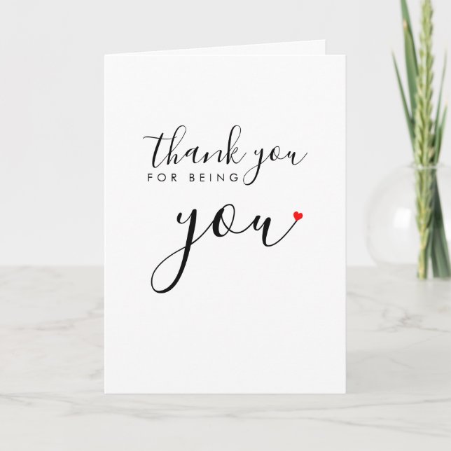 MERCI POUR ÊTRE VOUS carte (Devant)