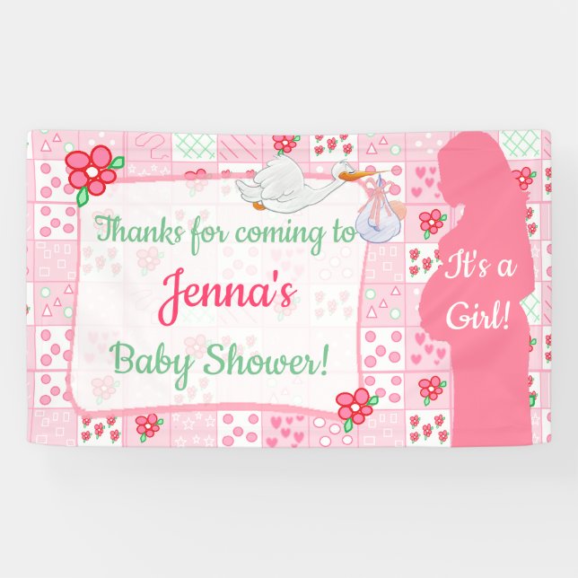 Merci pour la bannière de Baby shower à venir (Horizontal)