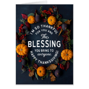 Merci pour la bénédiction de Thanksgiving de VOUS