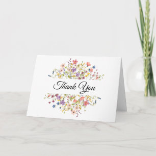 Merci pour la carte de voeux pliée cadeau réfléchi