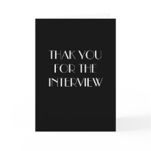 Merci pour la carte d'entrevue