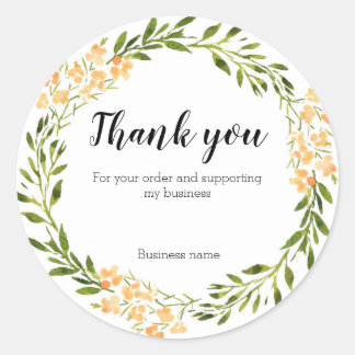 merci pour la commande floral wrath sticker person