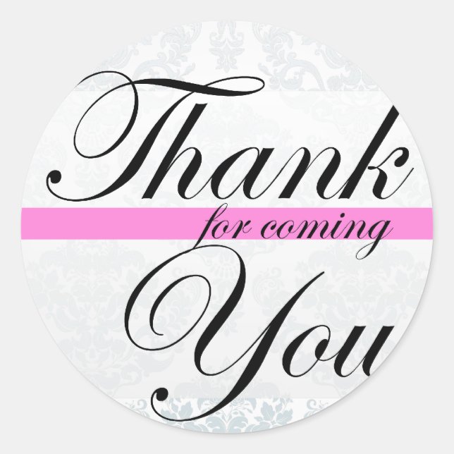 Merci pour la prochaine Sticker rose (Devant)