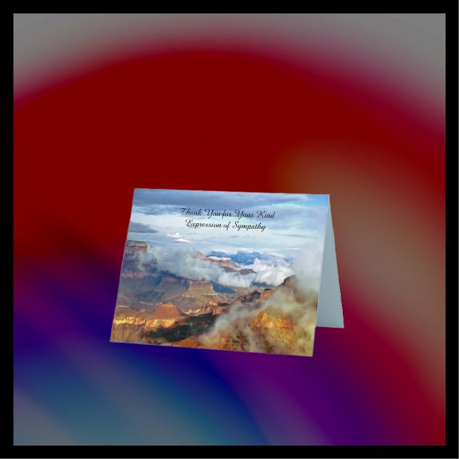 Merci pour la Sympathie, Carte de notes Canyon Nua (Créateur téléchargé)