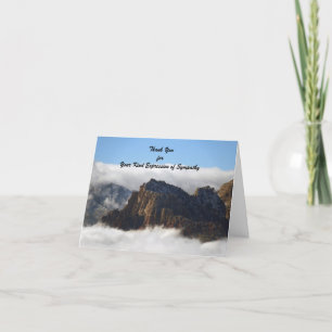 Merci pour la sympathie, nuages Sky Note Card