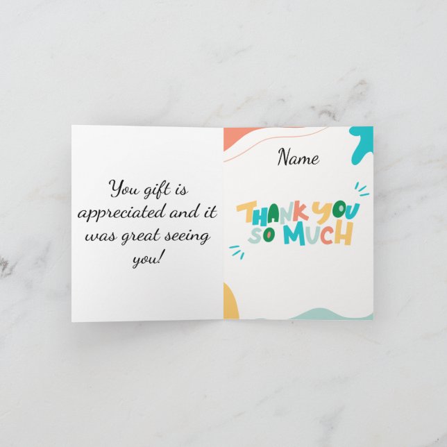 Merci pour le cadeau bébé ! (Intérieur)