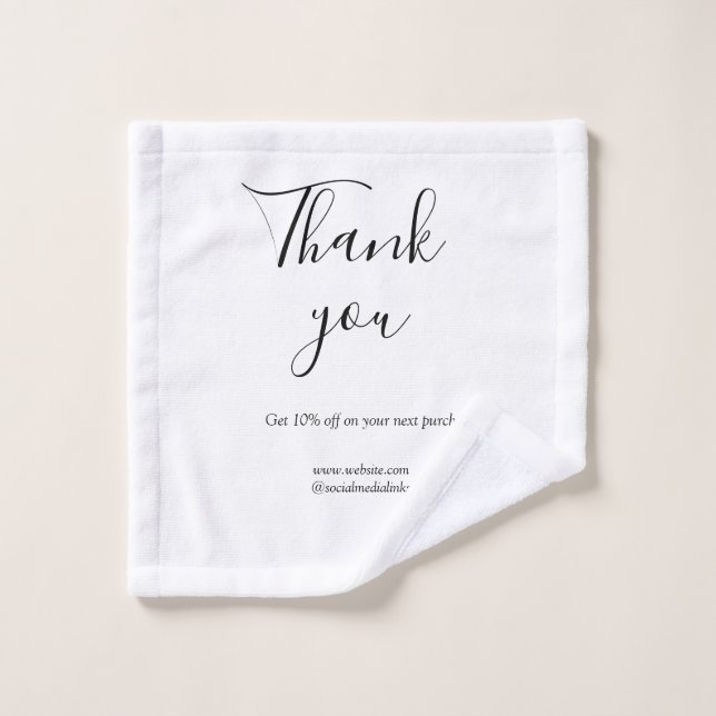 Merci pour le code de réduction de commande site s (Gant de toilette)