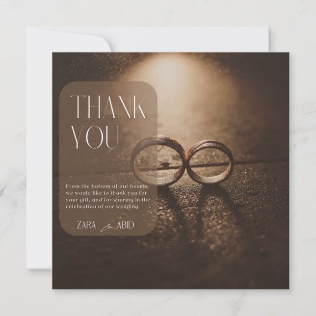 Merci pour le massage Carte de la promesse éternel (Devant)