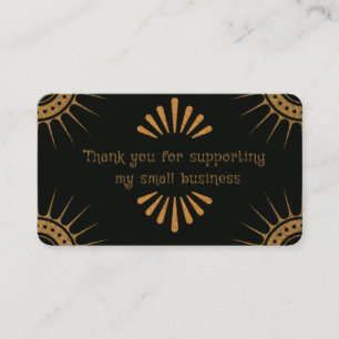 Merci pour le soutien à mes petits cartes de visit