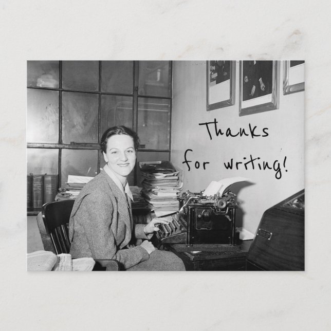 Merci pour l'écriture de carte postale (Devant)