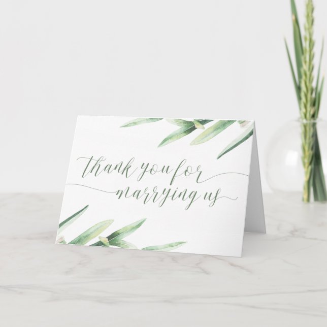 Merci Pour L'Embauche De La Carte Mariage Américai (Devant)