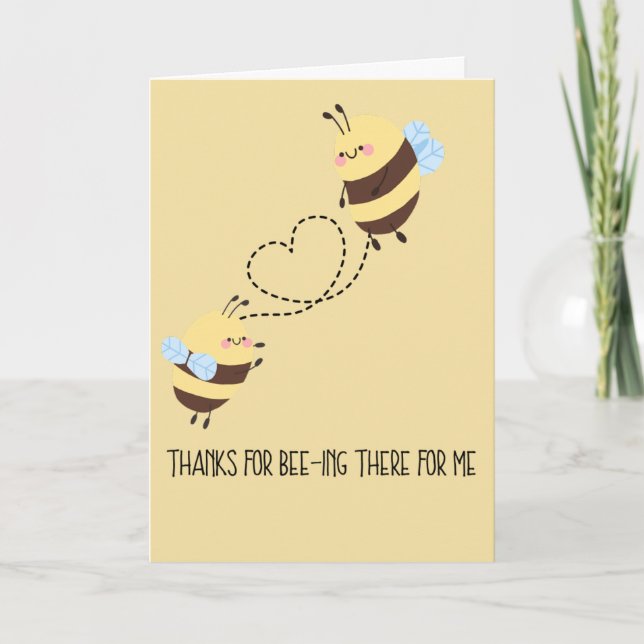 Merci Pour Les Cartes De Voeux De L'Abeille (Devant)
