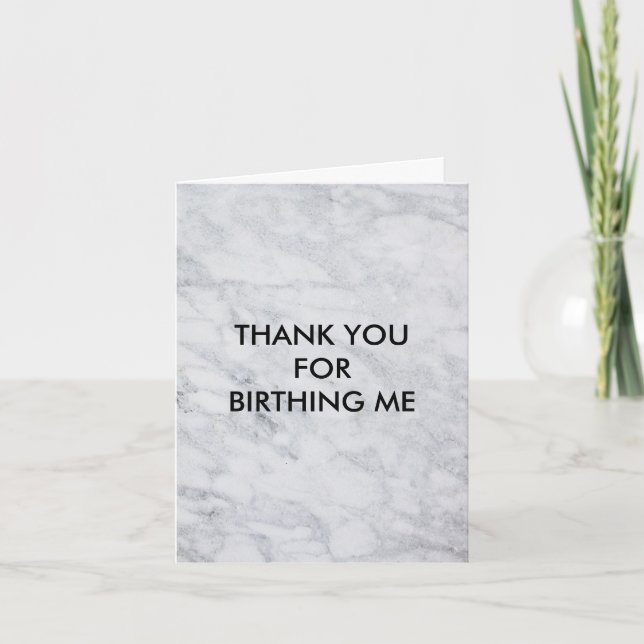 Merci pour ma carte d'accouchement pour maman (Devant)