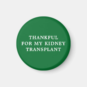 Merci pour ma transplantation rénale - Aimant vert