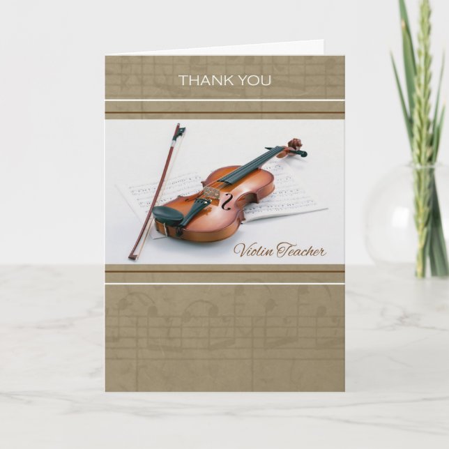 Merci pour professeur de violon (Devant)