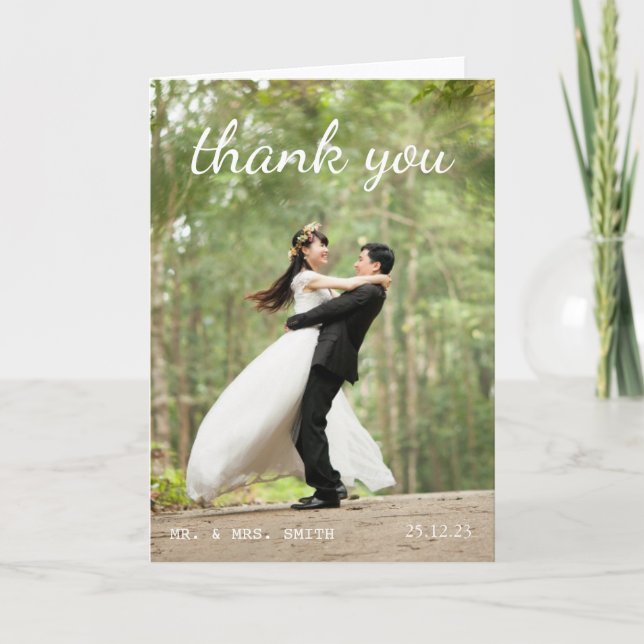 Merci pour rendre notre journée de mariage si spéc (Devant)