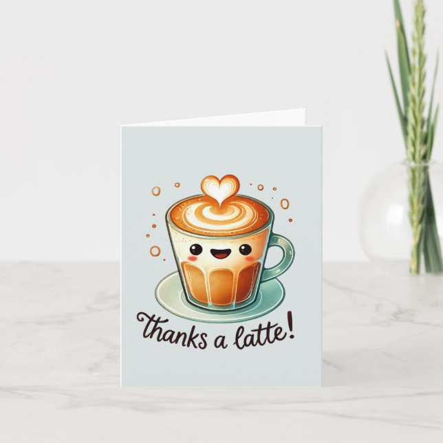Merci pour un jeu de mot en latte (Devant)