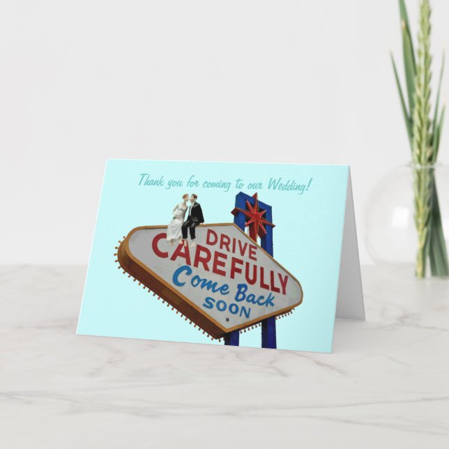 Merci pour venir à notre mariage ! Dans L fabuleux (Devant)