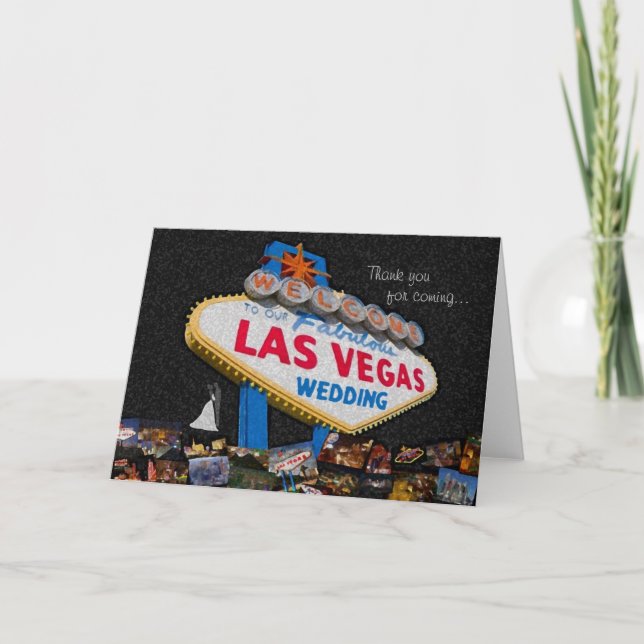 Merci pour venir, notre épouser de Las Vegas (Devant)