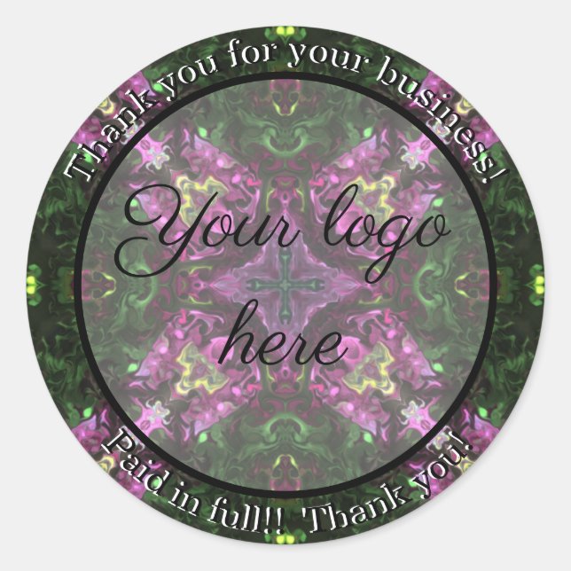 Merci pour vos autocollants d'entreprise (Devant)