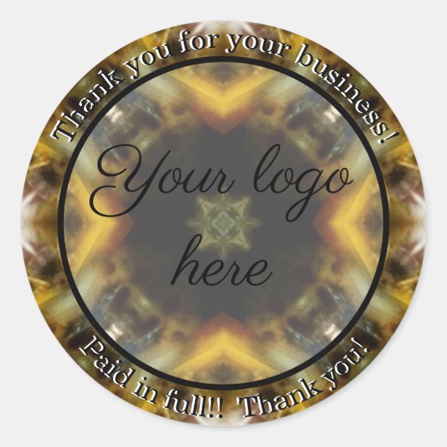 Merci pour vos autocollants d'entreprise (Devant)