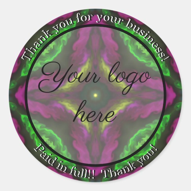 Merci pour vos autocollants d'entreprise (Devant)