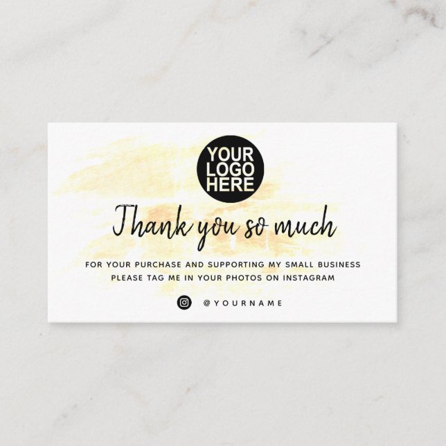 Merci Pour Vos Cartes De Commande (Devant)