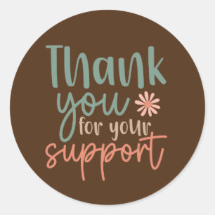 Merci pour vos stickers de support