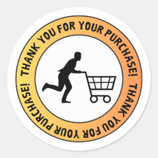 Merci pour votre achat – Autocollant de panier d'a