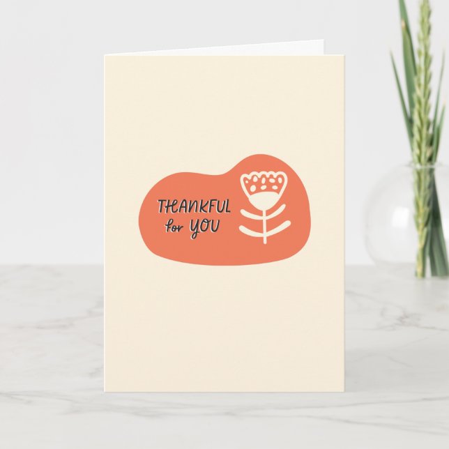 Merci pour votre carte (Devant)