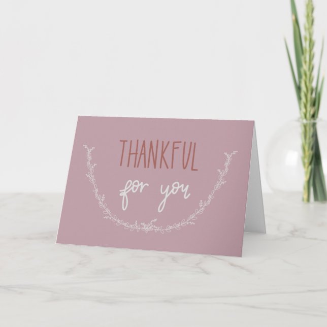 Merci pour votre carte (Devant)