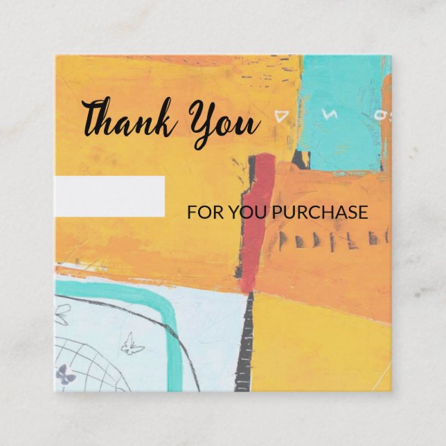 Merci pour votre carte d'achat (Devant)