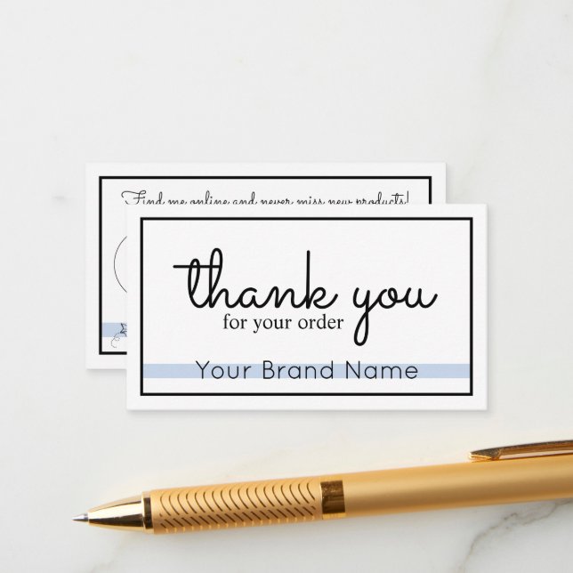 Merci Pour Votre Carte De Boîtier De Commande (Devant/Arrière en situation)