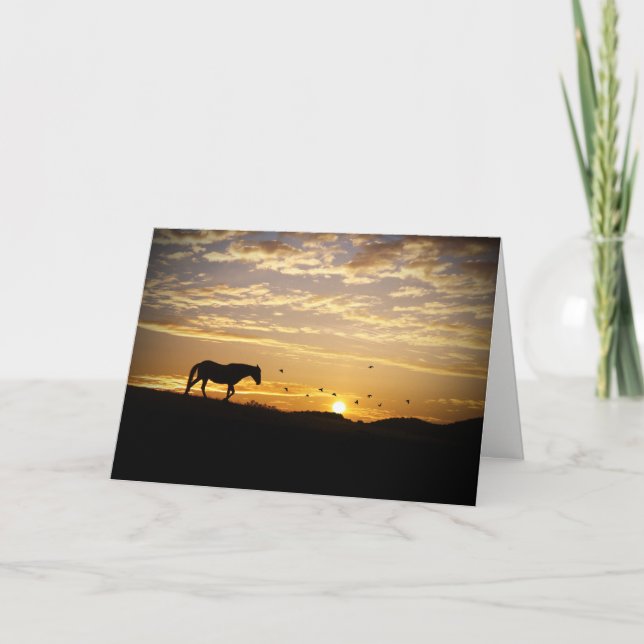 Merci pour votre carte de cheval de soutien et de (Devant)