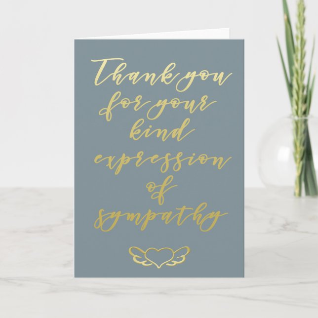 Merci pour votre carte de voeux sympathique (Devant)