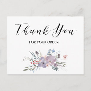 Merci pour votre carte d'ordre