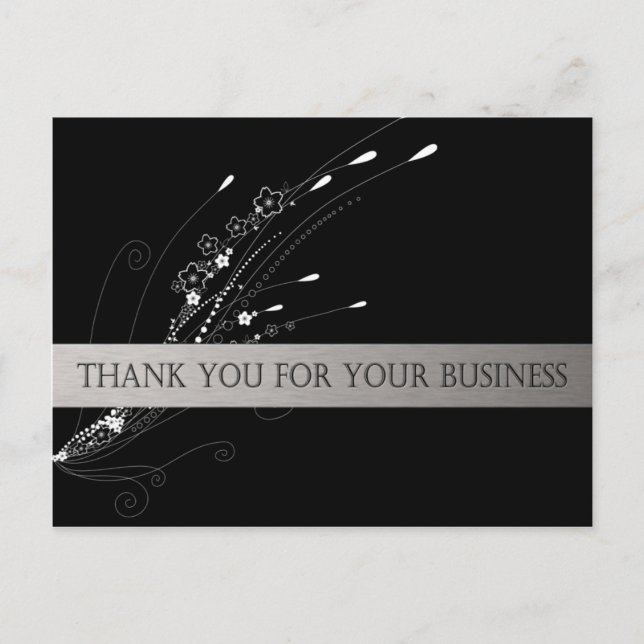 Merci Pour Votre Carte Poste Professionnelle (Devant)