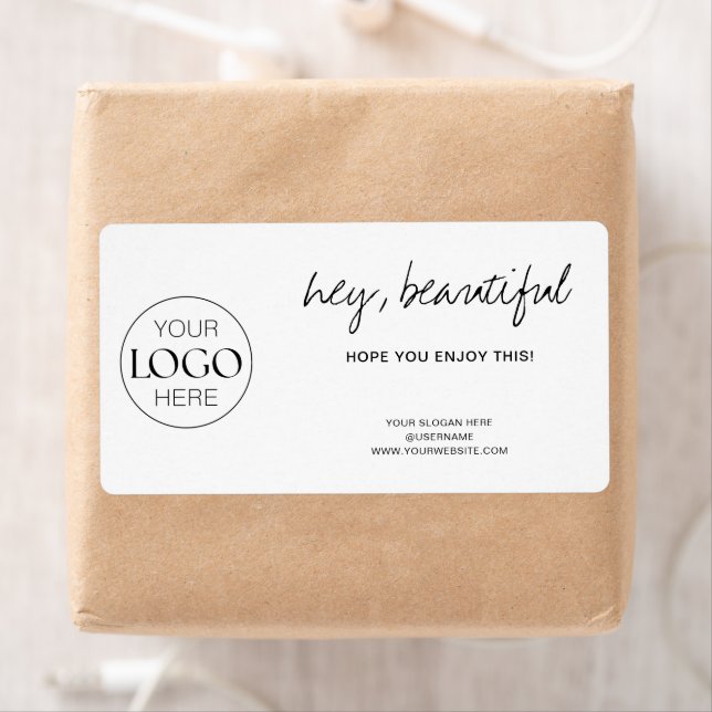 Merci Pour Votre Commande Business Logo Chic Blanc (En situation)