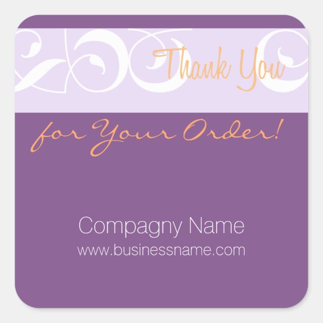 Merci pour votre commande Corporate deco P Sticker (Devant)