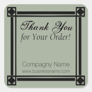 Merci pour votre commande Corporate Grey Sticker