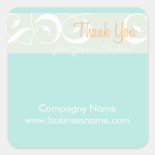 Merci pour votre commande Corporate Mint Sticker