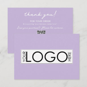 Merci pour votre commande de carte violette pour l