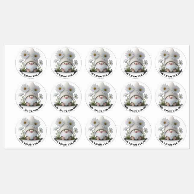 Merci pour votre commande Gnome Stickers (Feuille)