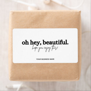 Merci pour votre commande simple oh hey belle